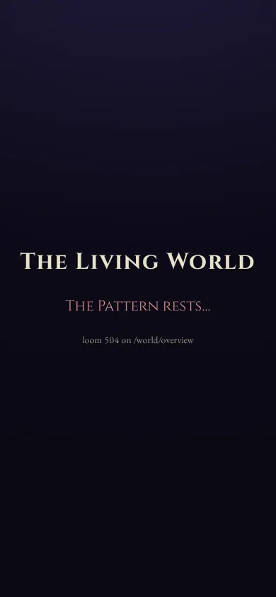 Home page of the The Living World website on a phone